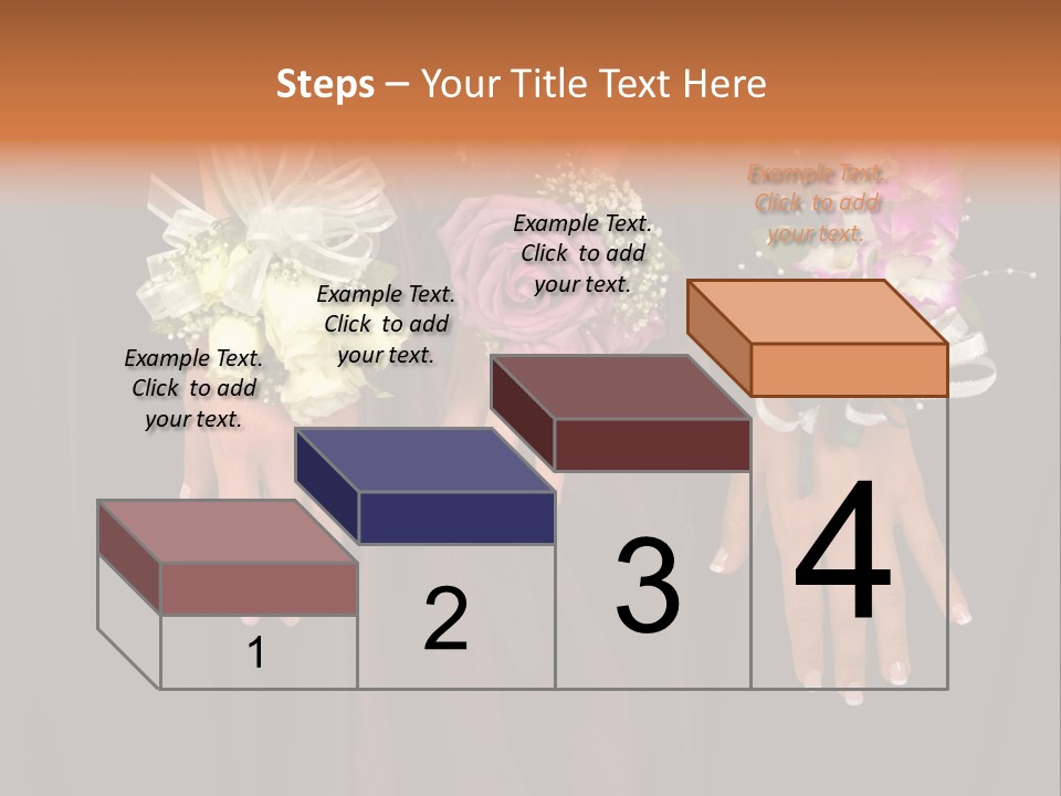 Prom Or Wedding Corsages PowerPoint Template