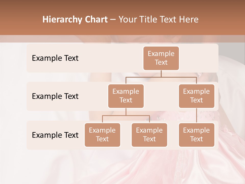 Blond Flower Girl Wearing A Pink Dress With Bead-Work PowerPoint Template