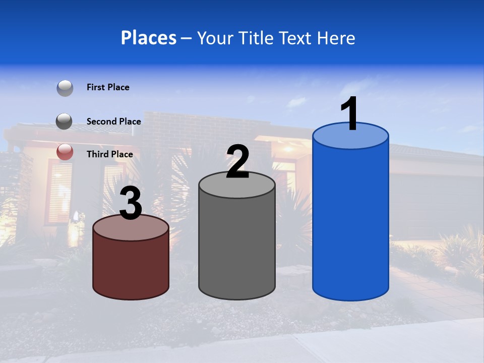 Contemporary Design House Facade PowerPoint Template