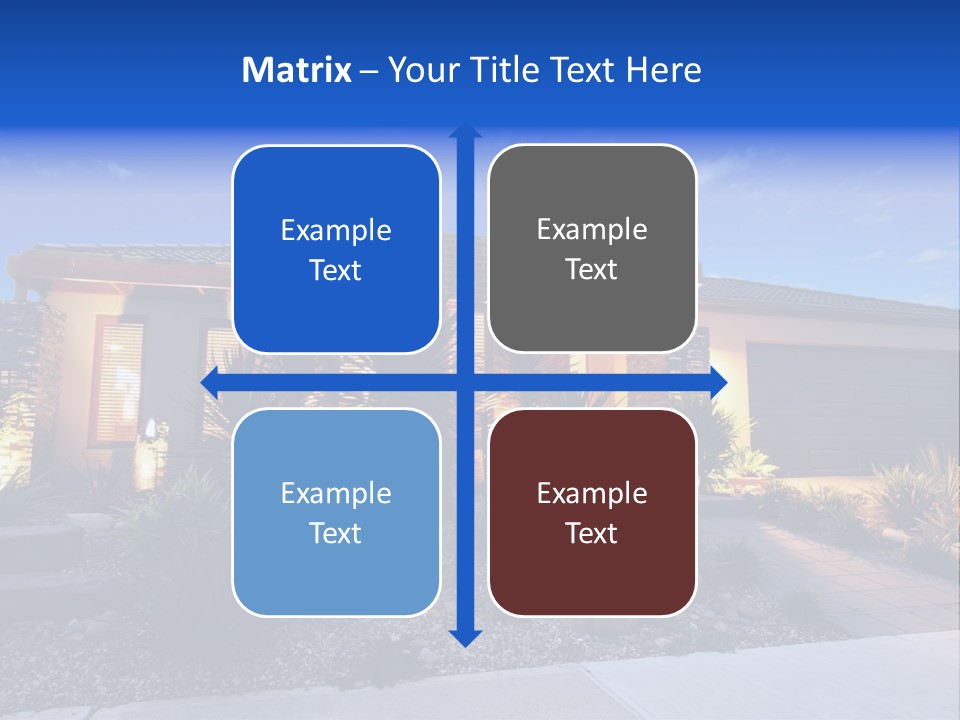 Contemporary Design House Facade PowerPoint Template