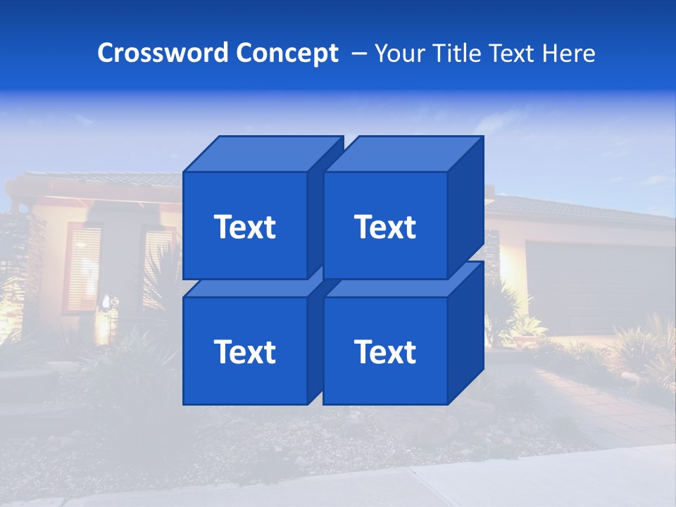 Contemporary Design House Facade PowerPoint Template