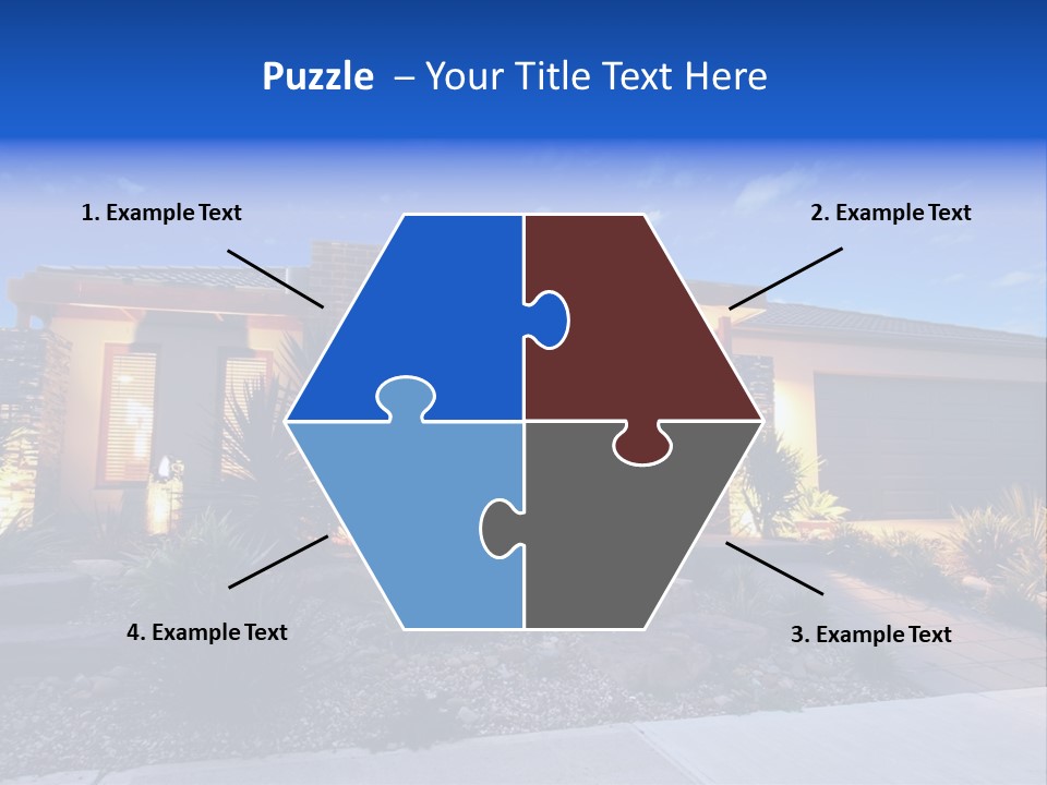 Contemporary Design House Facade PowerPoint Template