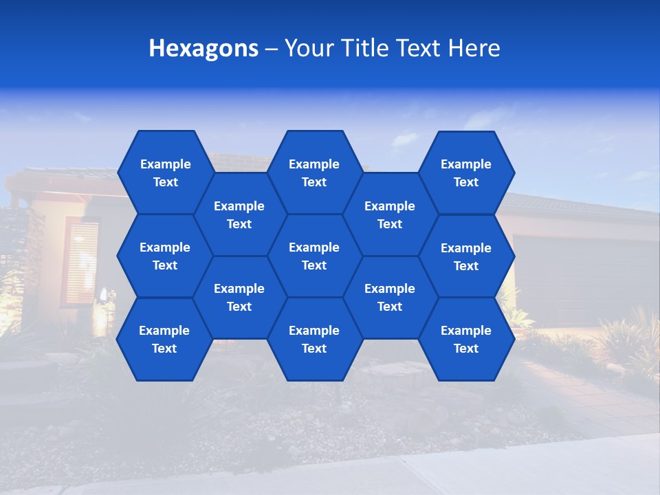 Contemporary Design House Facade PowerPoint Template