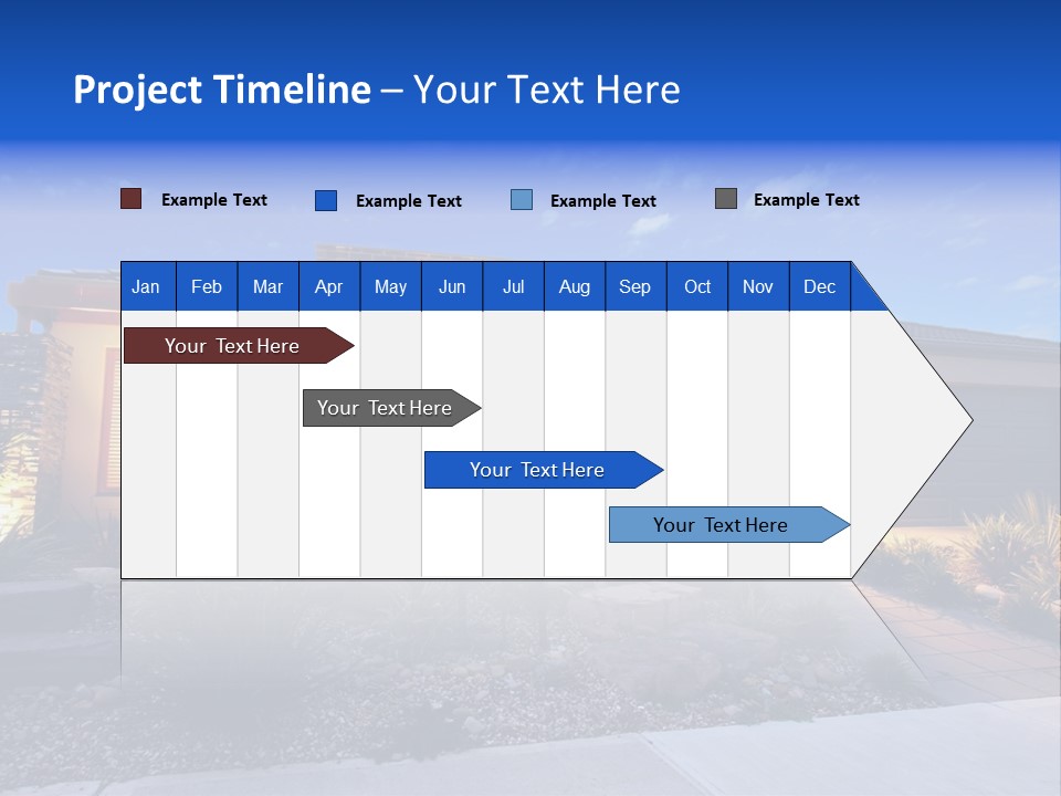 Contemporary Design House Facade PowerPoint Template