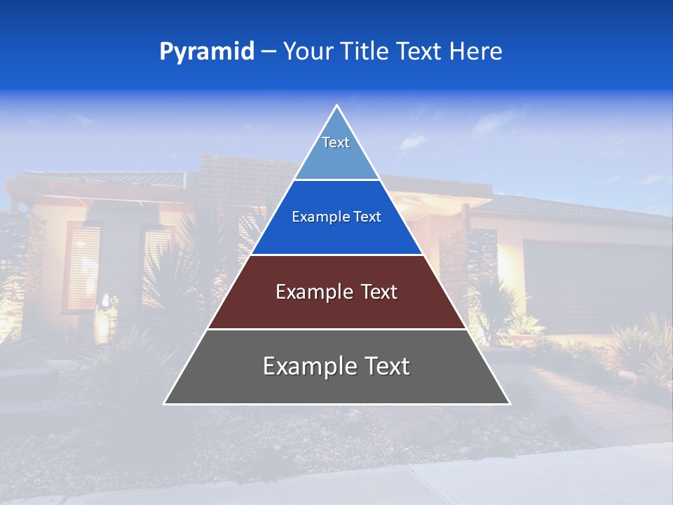 Contemporary Design House Facade PowerPoint Template
