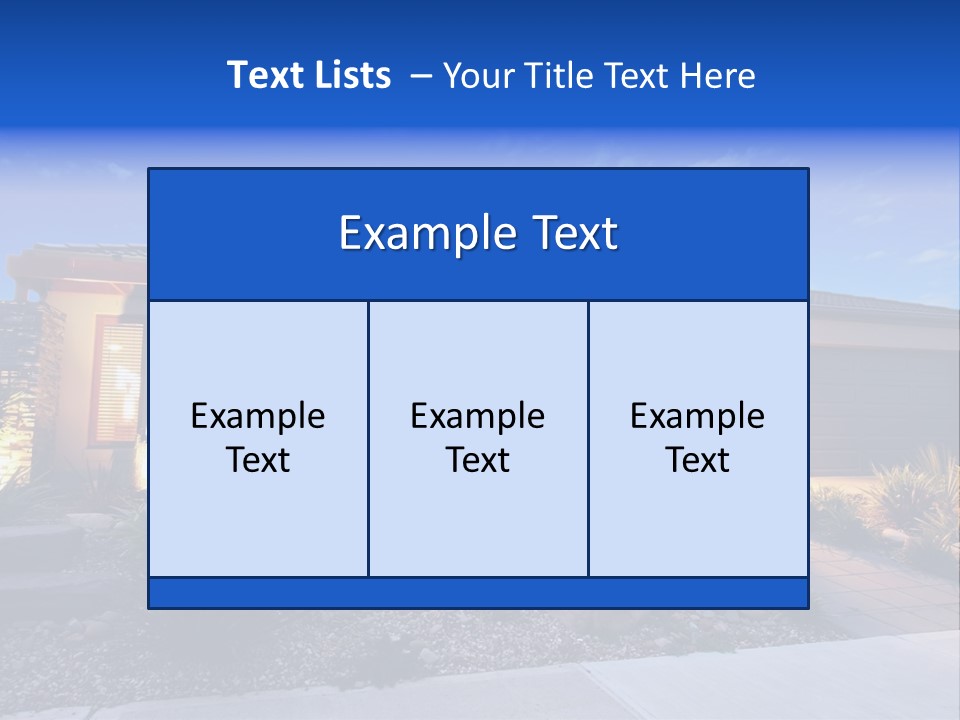 Contemporary Design House Facade PowerPoint Template