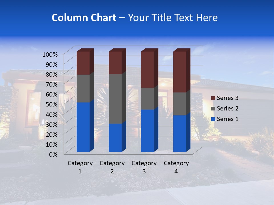 Contemporary Design House Facade PowerPoint Template