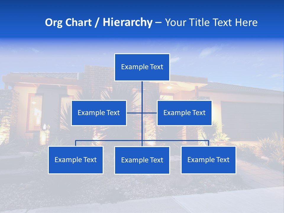 Contemporary Design House Facade PowerPoint Template