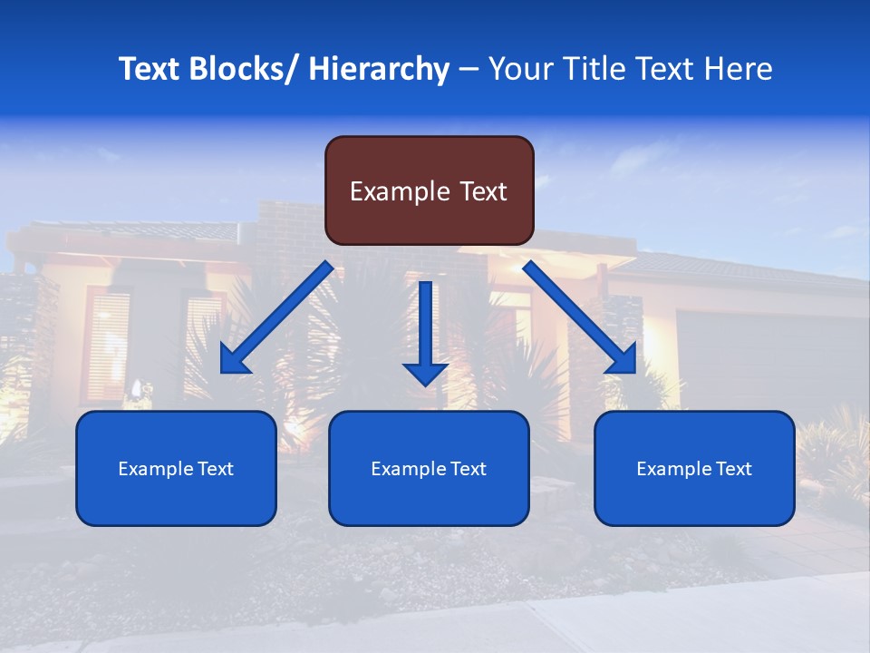 Contemporary Design House Facade PowerPoint Template