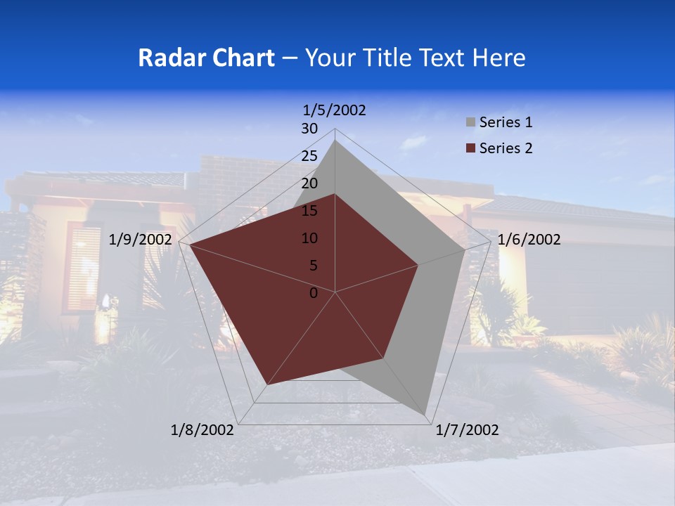 Contemporary Design House Facade PowerPoint Template