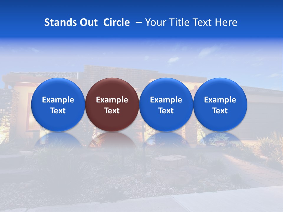 Contemporary Design House Facade PowerPoint Template