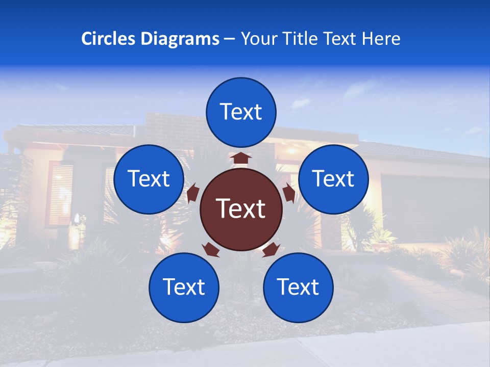 Contemporary Design House Facade PowerPoint Template