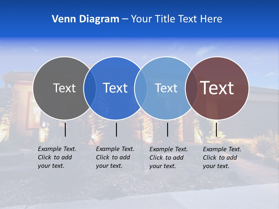 Contemporary Design House Facade PowerPoint Template