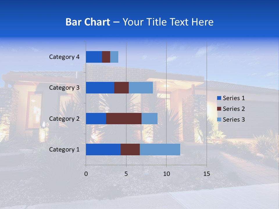 Contemporary Design House Facade PowerPoint Template