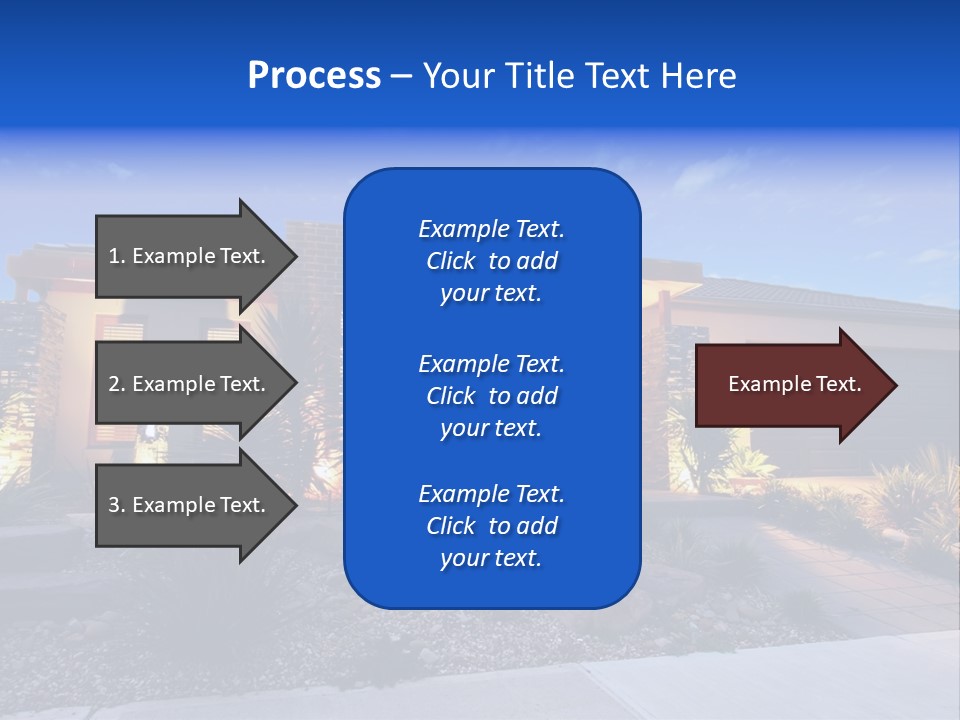 Contemporary Design House Facade PowerPoint Template