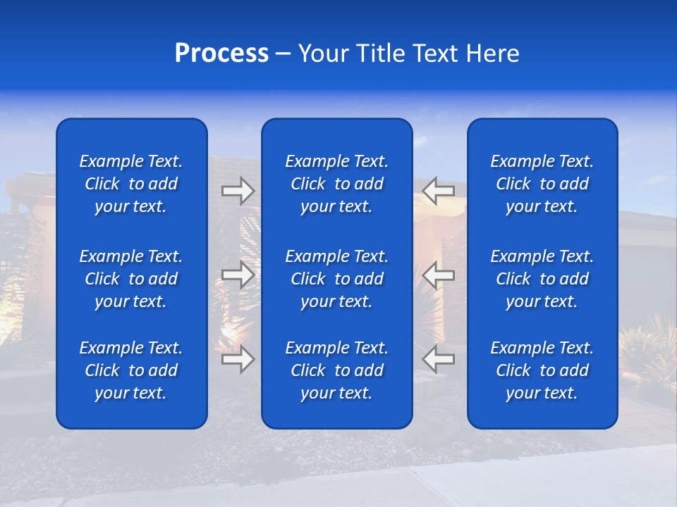 Contemporary Design House Facade PowerPoint Template