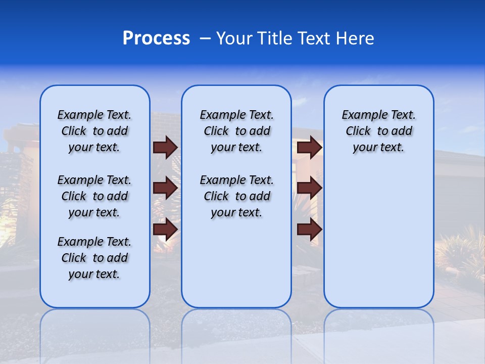 Contemporary Design House Facade PowerPoint Template