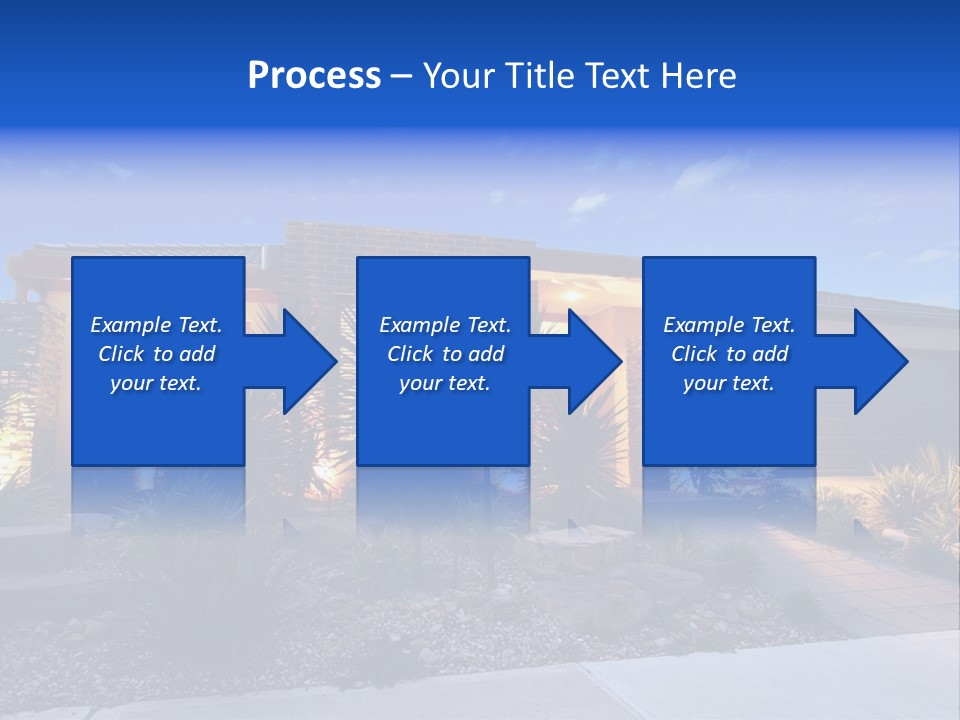 Contemporary Design House Facade PowerPoint Template