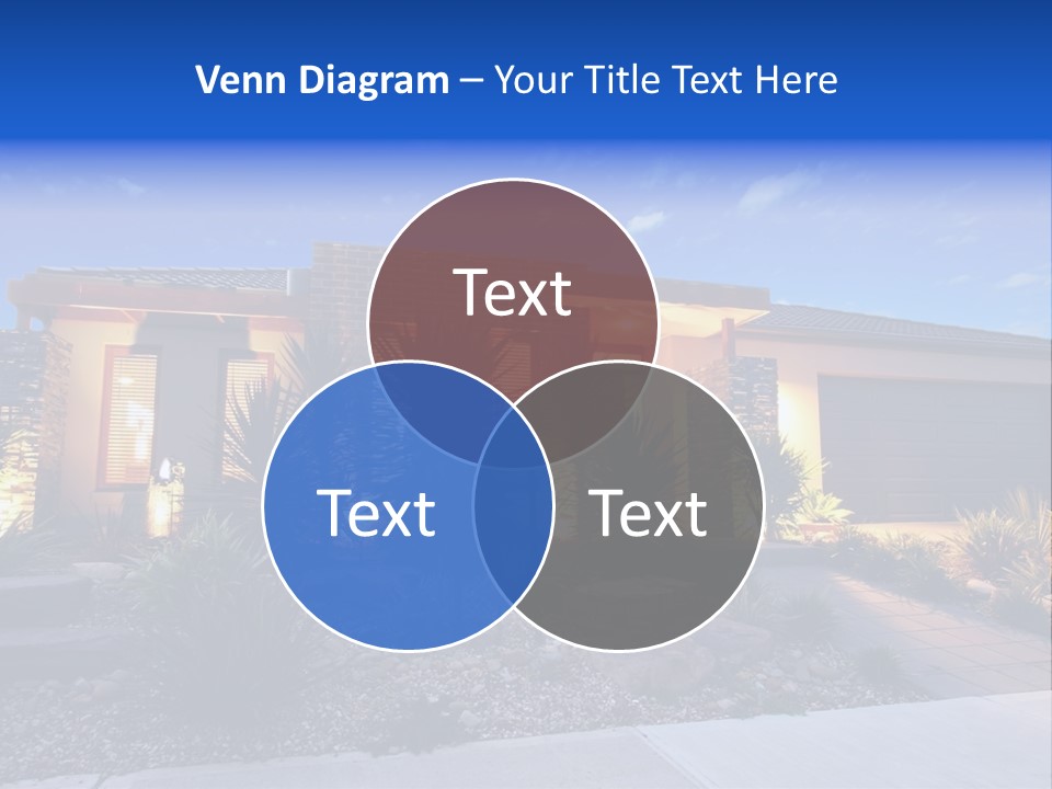 Contemporary Design House Facade PowerPoint Template