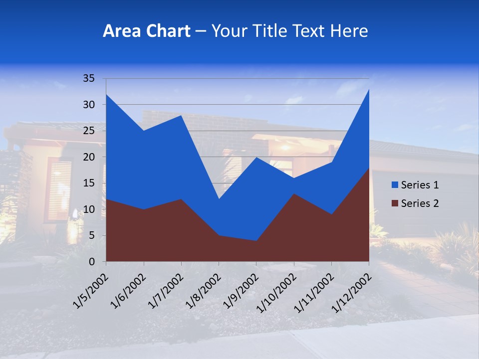 Contemporary Design House Facade PowerPoint Template