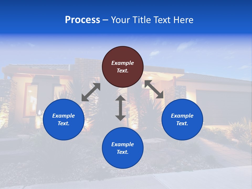 Contemporary Design House Facade PowerPoint Template