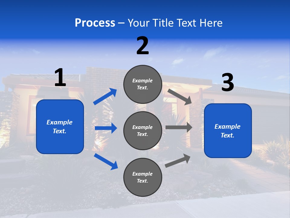 Contemporary Design House Facade PowerPoint Template