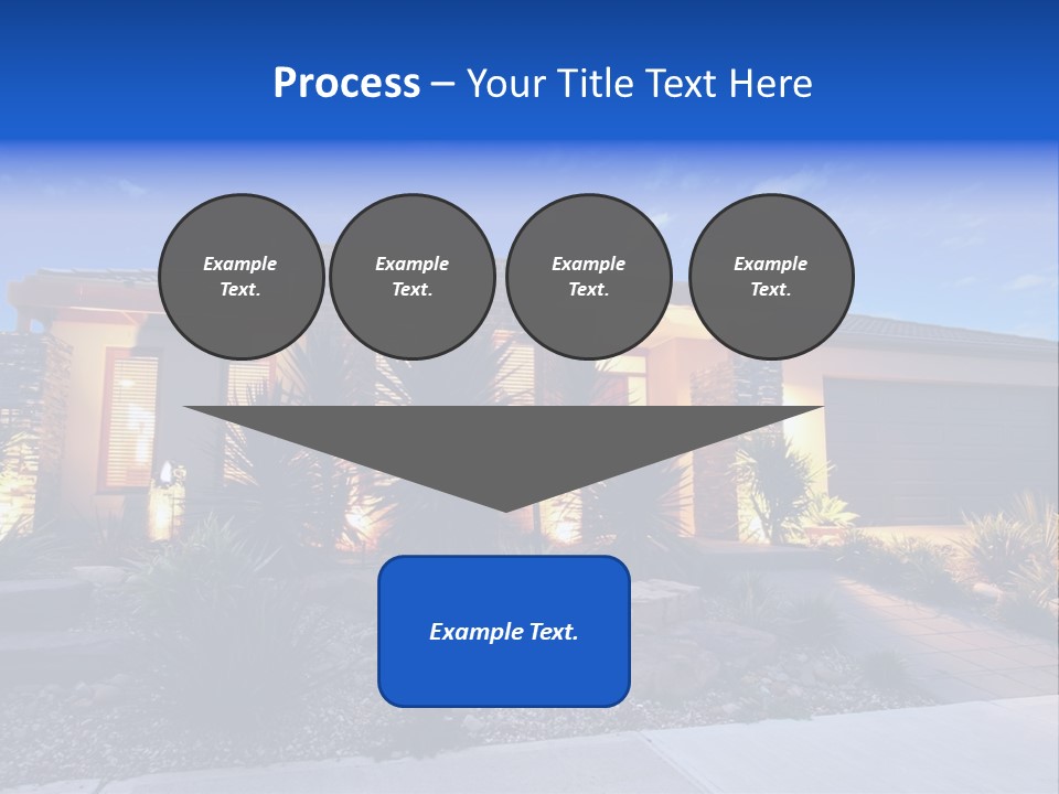 Contemporary Design House Facade PowerPoint Template