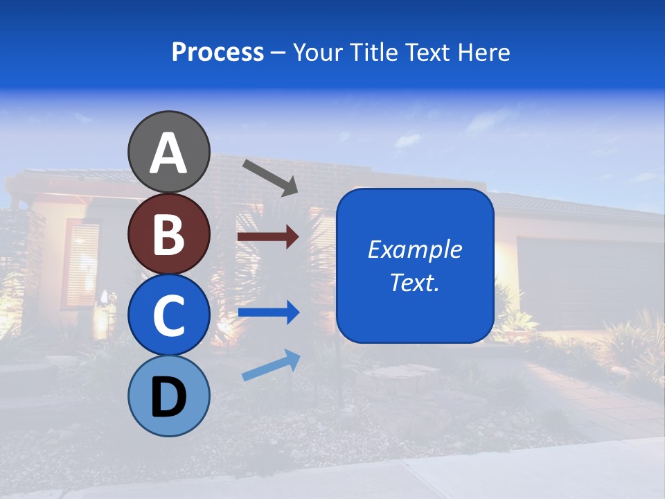 Contemporary Design House Facade PowerPoint Template