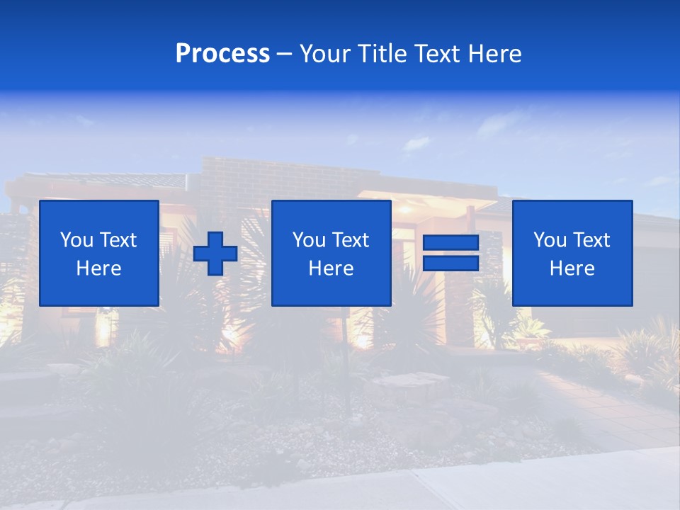 Contemporary Design House Facade PowerPoint Template