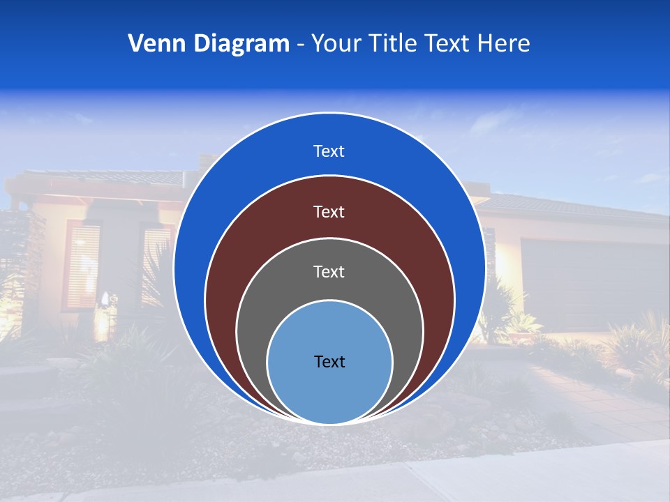 Contemporary Design House Facade PowerPoint Template