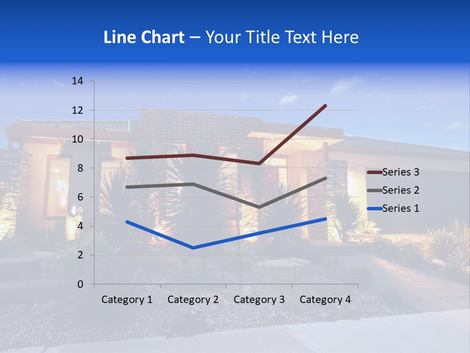 Contemporary Design House Facade PowerPoint Template