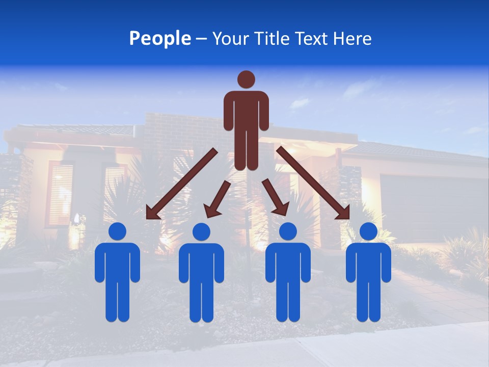 Contemporary Design House Facade PowerPoint Template