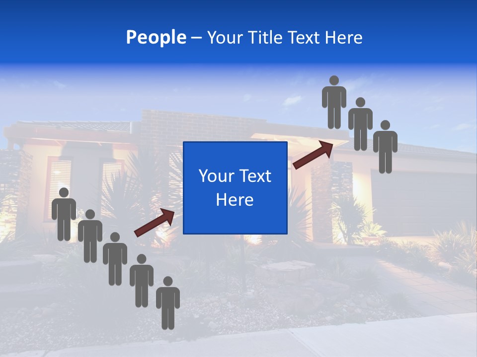 Contemporary Design House Facade PowerPoint Template