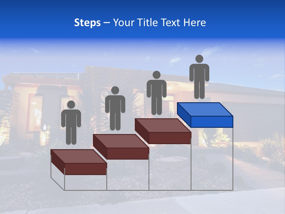 Contemporary Design House Facade PowerPoint Template