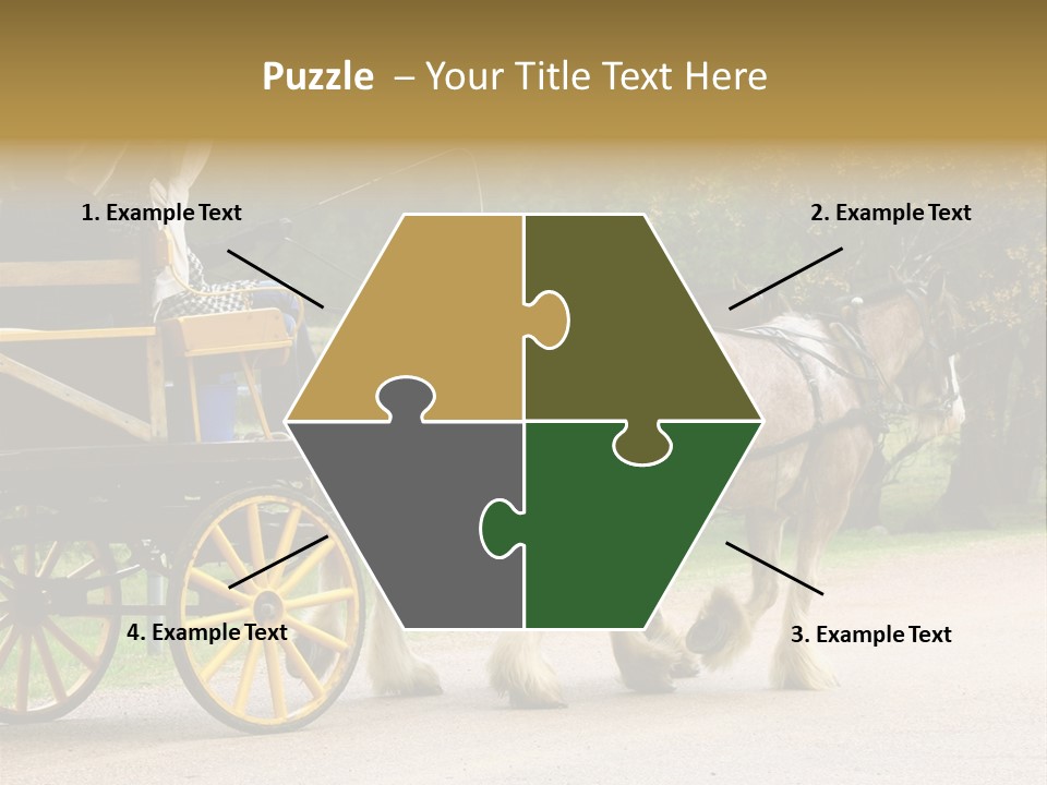 Horse And Wagon Ride, Hunter Valley, Australia PowerPoint Template