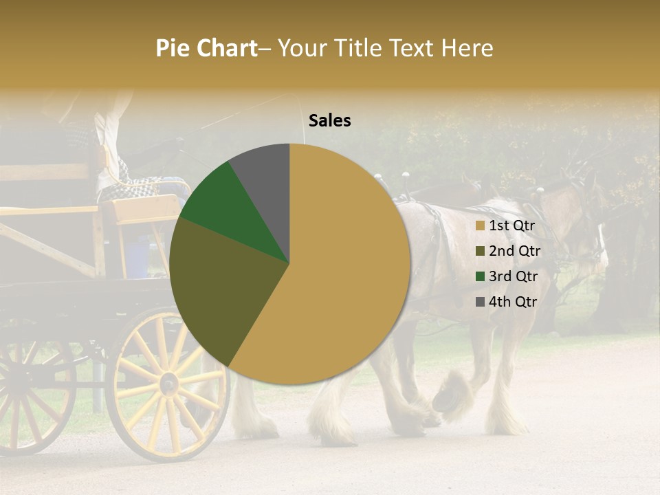 Horse And Wagon Ride, Hunter Valley, Australia PowerPoint Template