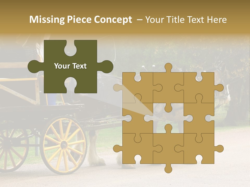 Horse And Wagon Ride, Hunter Valley, Australia PowerPoint Template