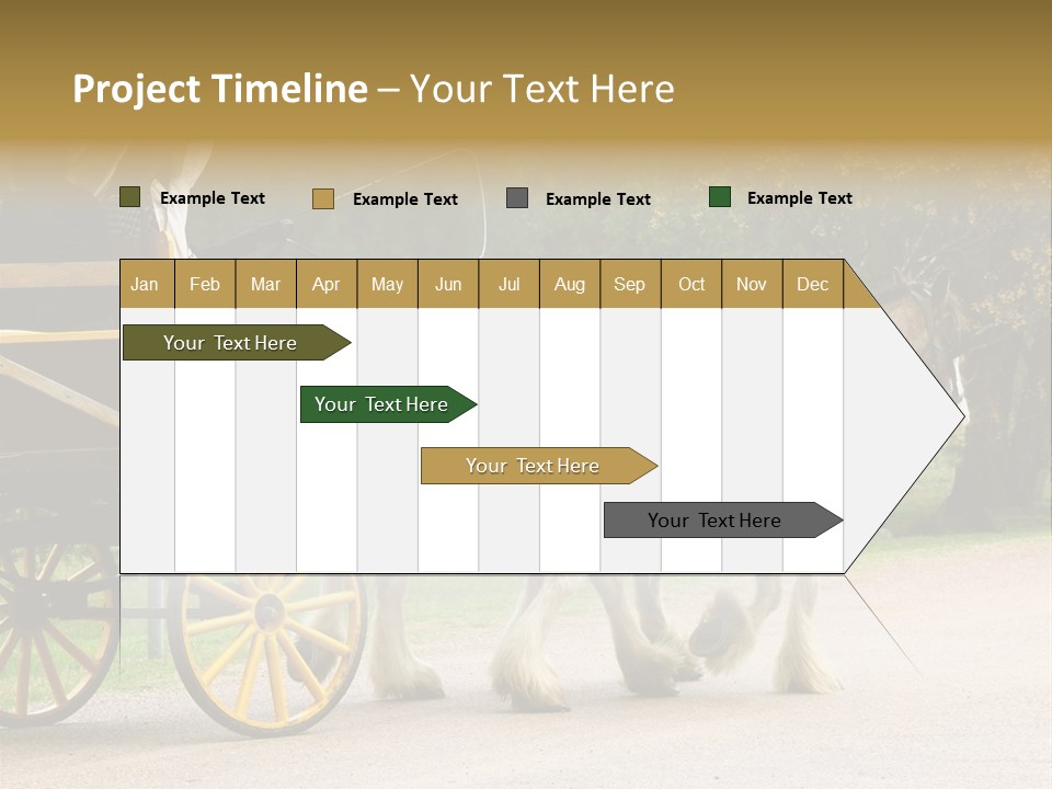 Horse And Wagon Ride, Hunter Valley, Australia PowerPoint Template