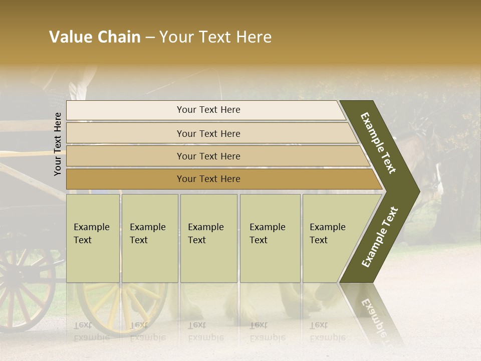 Horse And Wagon Ride, Hunter Valley, Australia PowerPoint Template