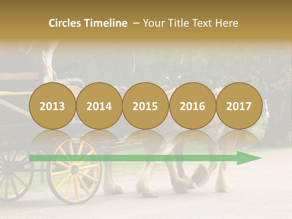 Horse And Wagon Ride, Hunter Valley, Australia PowerPoint Template