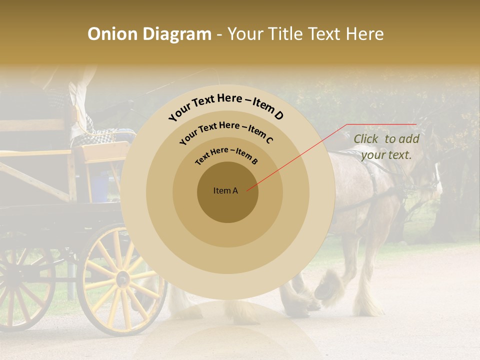 Horse And Wagon Ride, Hunter Valley, Australia PowerPoint Template