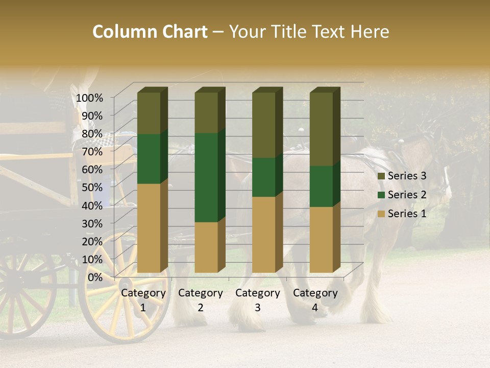 Horse And Wagon Ride, Hunter Valley, Australia PowerPoint Template