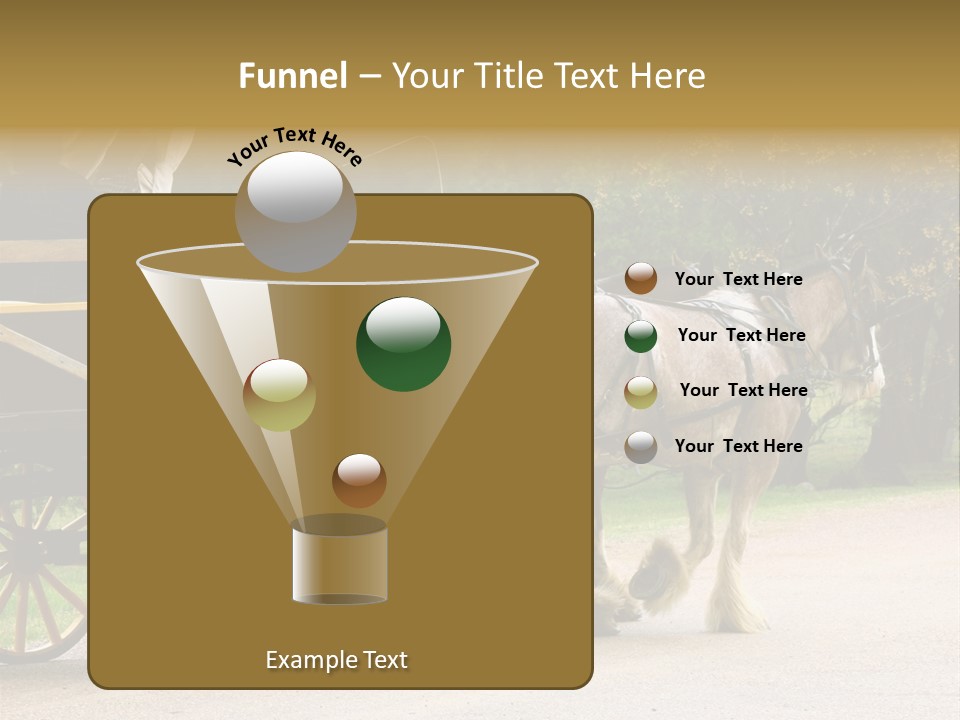 Horse And Wagon Ride, Hunter Valley, Australia PowerPoint Template