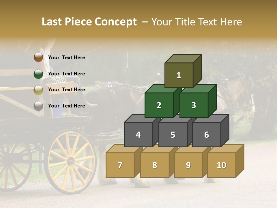 Horse And Wagon Ride, Hunter Valley, Australia PowerPoint Template