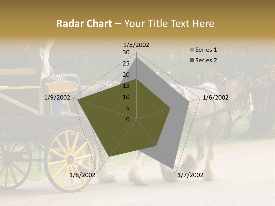 Horse And Wagon Ride, Hunter Valley, Australia PowerPoint Template