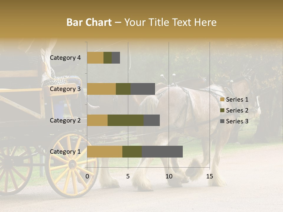 Horse And Wagon Ride, Hunter Valley, Australia PowerPoint Template