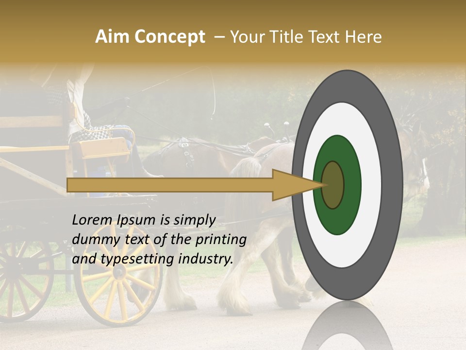 Horse And Wagon Ride, Hunter Valley, Australia PowerPoint Template