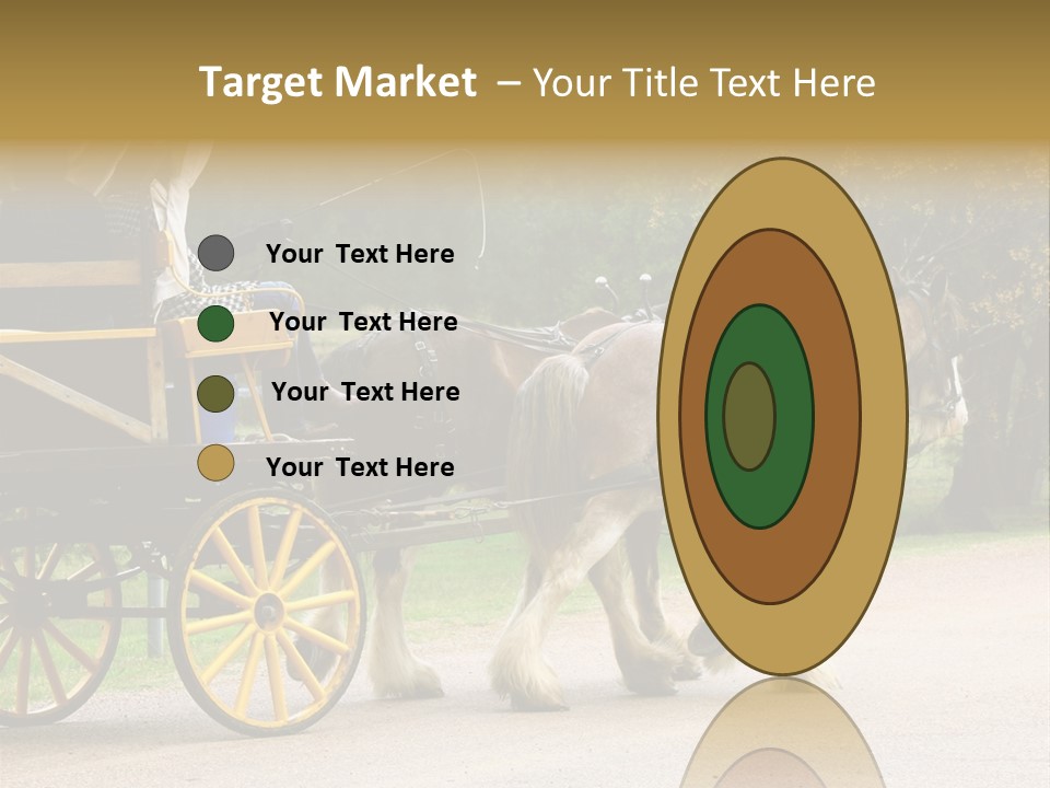 Horse And Wagon Ride, Hunter Valley, Australia PowerPoint Template