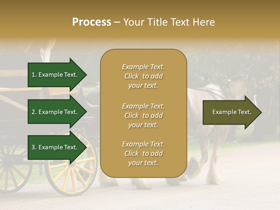 Horse And Wagon Ride, Hunter Valley, Australia PowerPoint Template