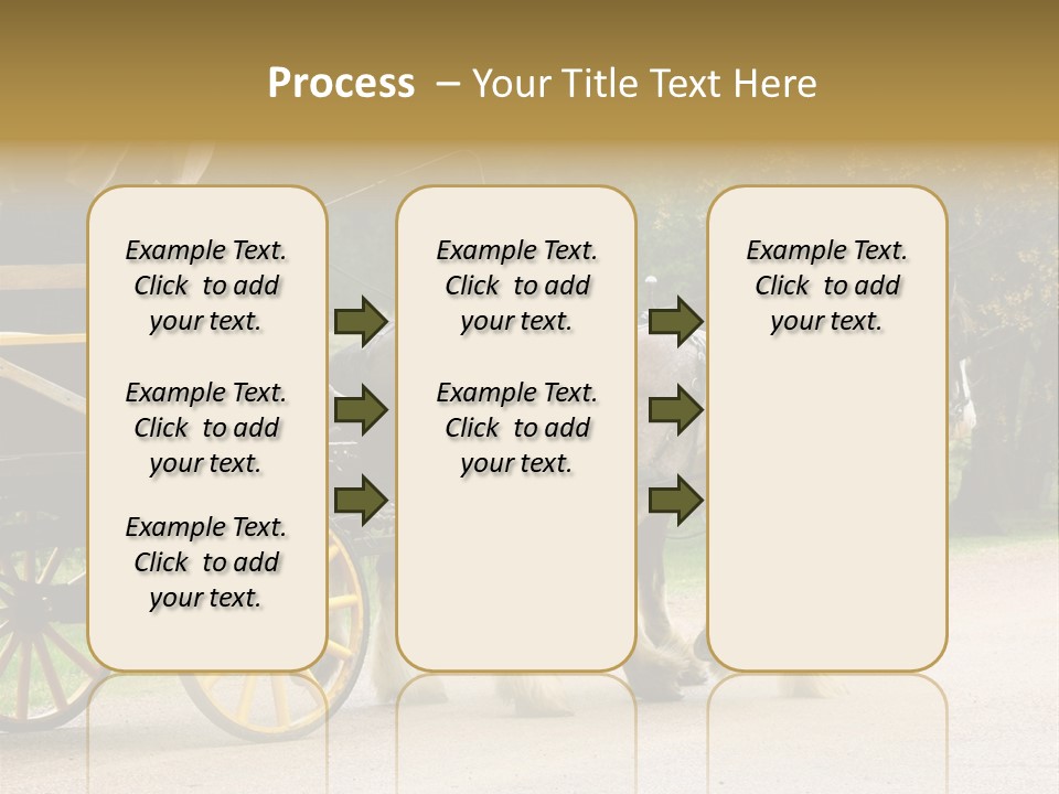 Horse And Wagon Ride, Hunter Valley, Australia PowerPoint Template